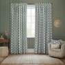 Sessile Pencil Headed Curtains Lined Delph Blue