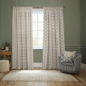 Sessile Pencil Headed Curtains Lined Flax