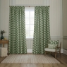 Sessile Pencil Headed Curtains Lined Leaf Green