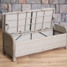 Valencia Rattan Corner Set with Square Ice Bucket Table & Bench