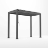 Helios 3m x 1.5m BBQ Aluminium Pergola - Slate Grey