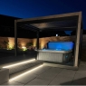 Helios 4m x 3m Rectangular Aluminium Pergola - Wood Effect