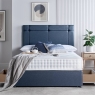 Appleton Ortho Double 135cm 2 Drawer  Divan Bed With 54" Headboard Sierra Denim