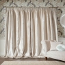 Laura Ashley Loretta Eyelet Headed Curtains Lined Pale Truffle