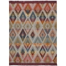 Cotton Rich Throw 140X180 Ikat Diamond Multi