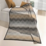 Cotton Rich Throw 140X180 Zig Zag Natural 