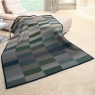 Cotton Rich Throw 140X180 Ombre Blocks Green 