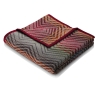 Cotton Rich Throw 140X180 Zig Zag Red 