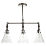 Laura Ashley Isaac 3-Light Bar Ceiling Pendant Pewter