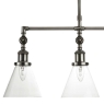 Laura Ashley Isaac 3-Light Bar Ceiling Pendant Pewter