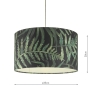 Dar Bamboo Easy Fit Shade Green Leaf Print Small