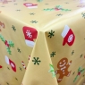 Gingerbread Gold PVC Tablecloth Fabric