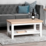 Elveden Small Coffee Table White Lifestyle