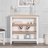 Elveden Small Wide Bookcase White Lifestyle