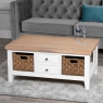 Elveden Coffee Table White Lifestyle