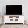 Elveden Large TV Unit White Lifestyle