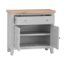 Elveden Small Sideboard Grey Open