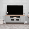 Elveden Large TV Unit Grey Lifestyle