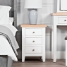 Elveden Large Bedside Cabinet White Lifestyle