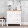 Elveden 2+3 Drawer Chest White Lifestyle