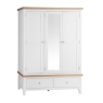 Elveden 3 Door Wardrobe White