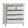 Elveden 2+3 Drawer Chest Grey Open