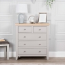 Elveden 2+3 Drawer Chest Grey Lifestyle