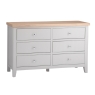 Elveden 6 Drawer Chest Grey