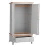 Elveden 2 Door Wardrobe Grey Open