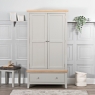 Elveden 2 Door Wardrobe Grey Lifestyle