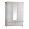 Elveden 3 Door Wardrobe Grey