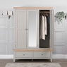 Elveden 3 Door Wardrobe Grey Lifestyle