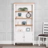 Elveden Large Wide Bookcase White Lifestyle