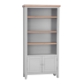 Elveden Large Wide Bookcase Grey