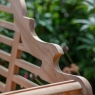 Lutyens Style Teak Bench with Taupe Cushion