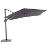 Truro 3m Square Side Parasol Grey