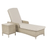 Morston Garden Lounger with Season Proof Cushion - Sandstone