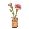 Pink Carnation 3D Wooden Puzzle