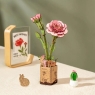 Pink Carnation 3D Wooden Puzzle