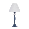 Laura  Ashley Ellis Table Lamp Matt Blue & Crystal With Shade