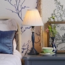 Laura  Ashley Ellis Table Lamp Matt Blue & Crystal With Shade