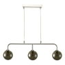 Feya 3 Light Bar Pendant With Smoked Glass Shades