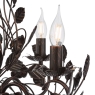 Priscilla 5 Light Pendant Matt Black/Bronze