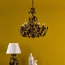 Priscilla 5 Light Pendant Matt Black/Bronze