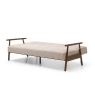 Basil Sofa Bed Natural Weave open