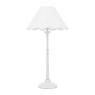 laura ashley cordwell table lamp matt white with shade