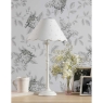 laura ashley cordwell table lamp matt white with shade