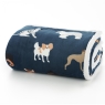 Deyongs Dog Club Printed Sherpa Throw