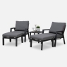 Apollo 5 Piece Lounging Set with Side Table