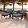 Apollo 5 Piece Lounging Set with Side Table